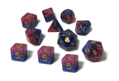 Bisexual Pride Dice Set Opaque